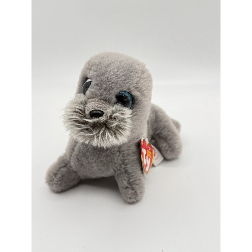 TY Beanie Baby WIGGY the Seal 6" 15 cm New MWMTs Stuffed Animal Toy